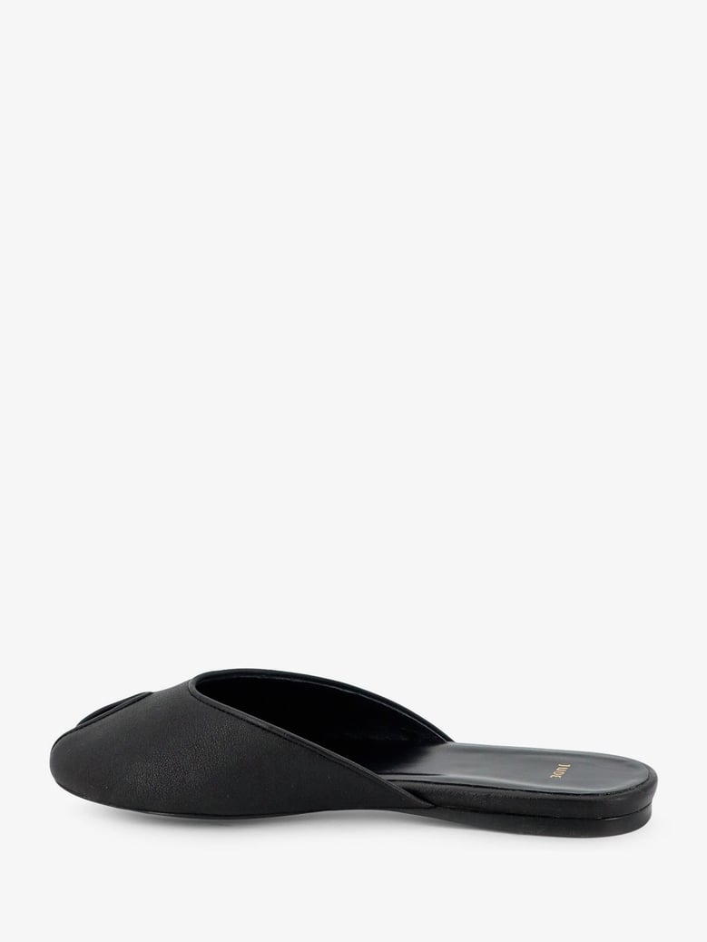 flat sandals date leather black by Selfnex