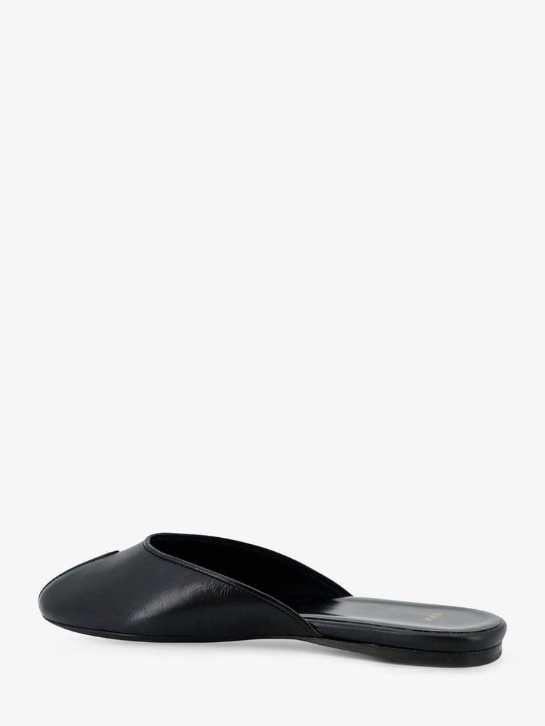 sandals date flat leather black by Selfnex