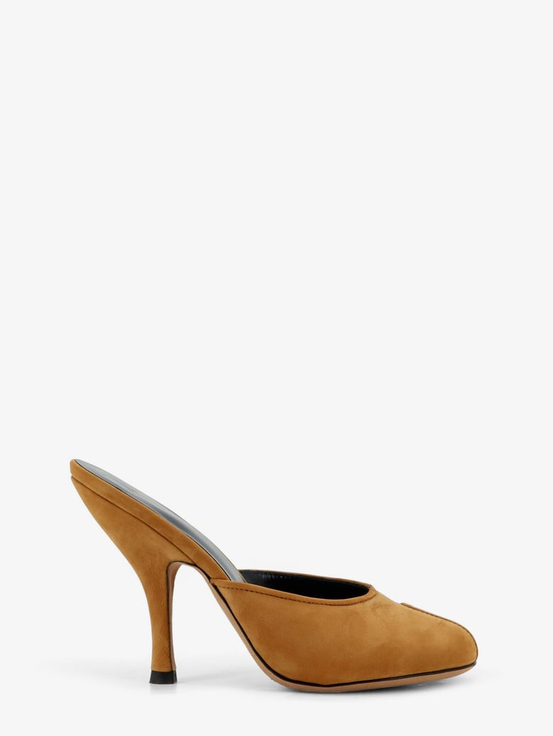mule sandals date suede brown by Selfnex