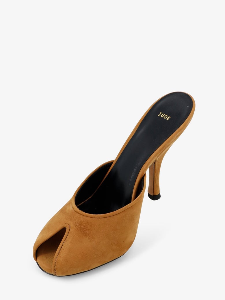 mule sandals date suede brown by Selfnex