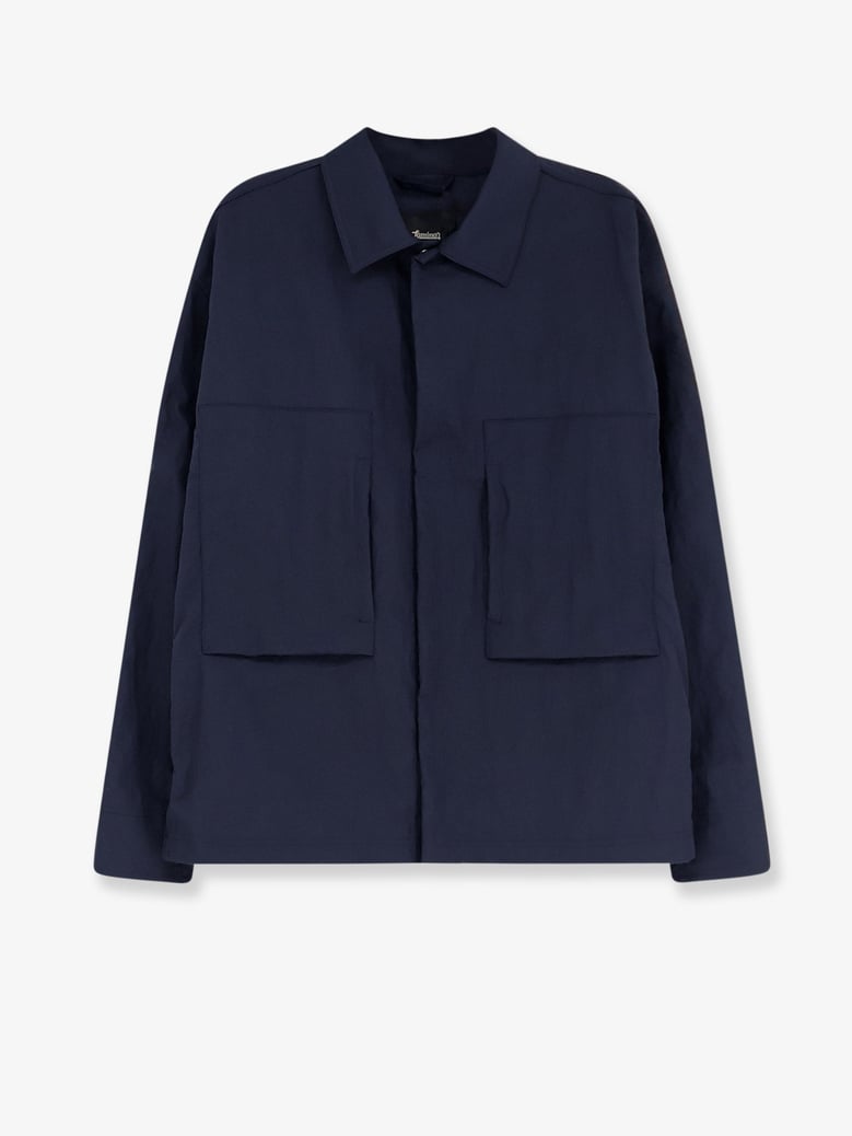 jacket wrinkled nylon blue by Selfnex