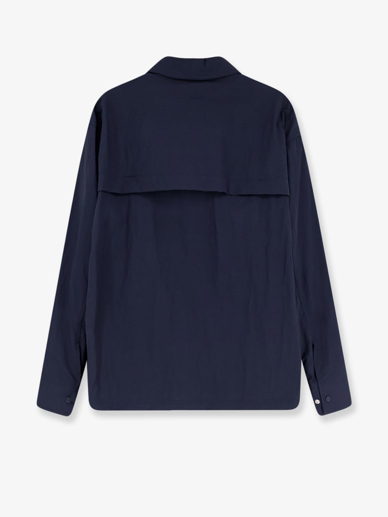 jacket wrinkled nylon blue by Selfnex