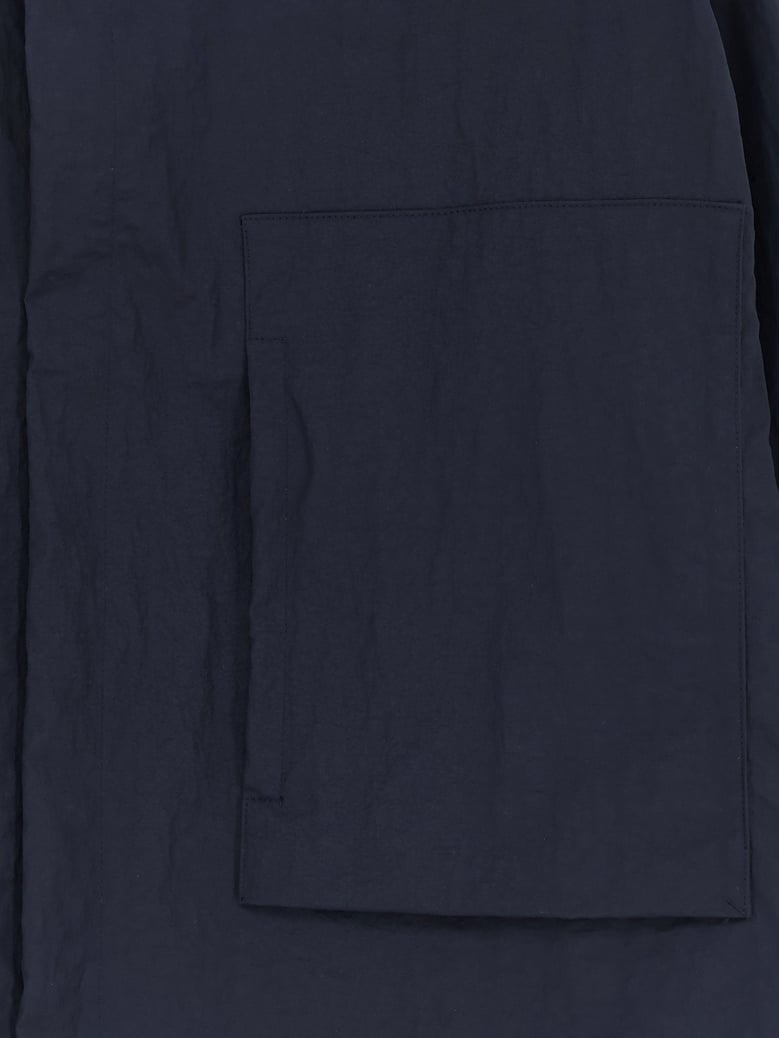 jacket wrinkled nylon blue by Selfnex