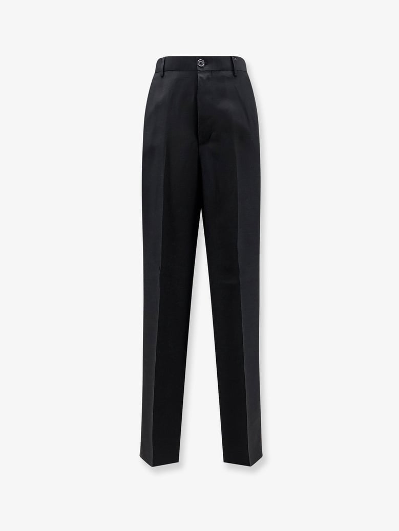 trousers viscose-linen black by Selfnex