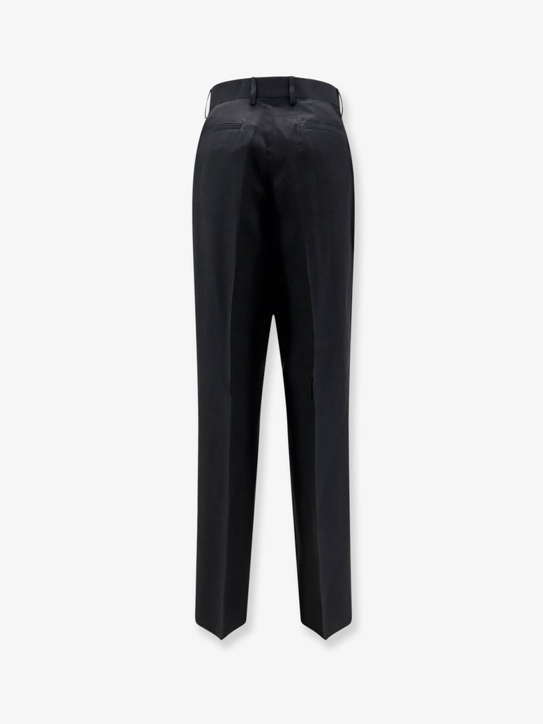 trousers viscose-linen black by Selfnex