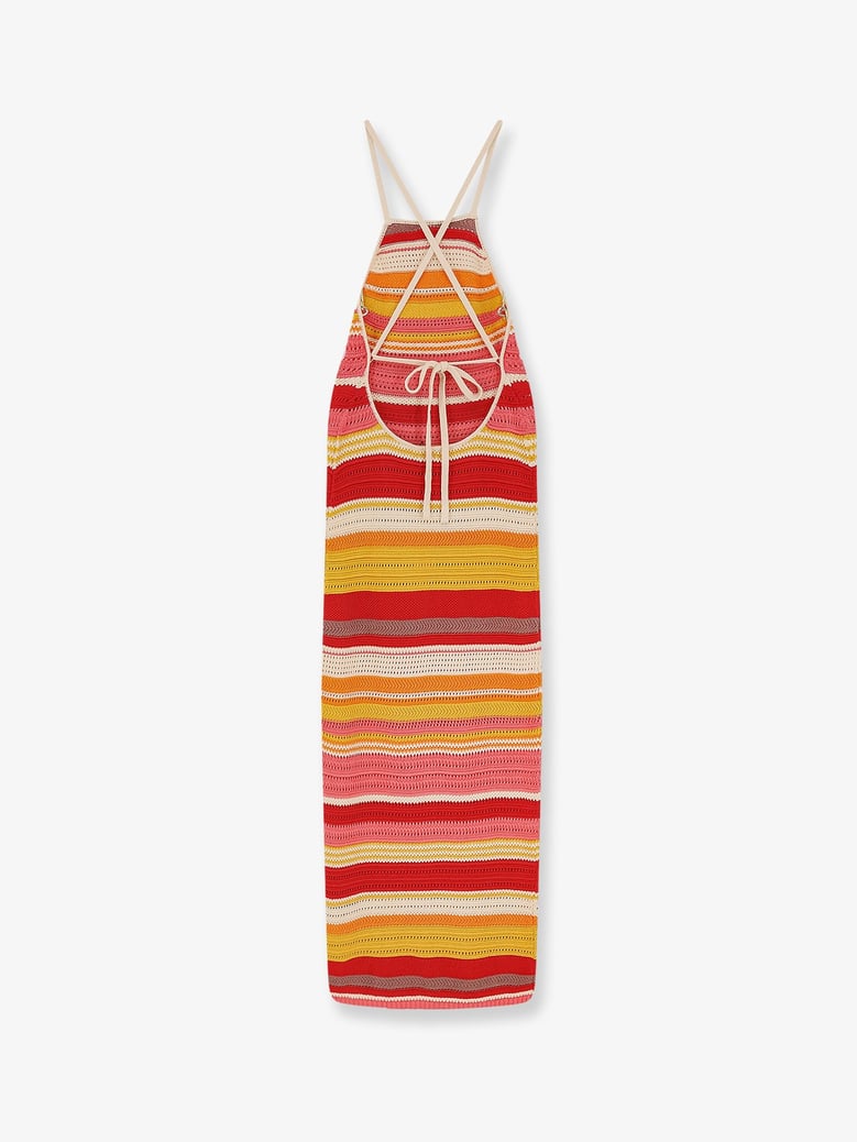multicolor cotton dress by Selfnex