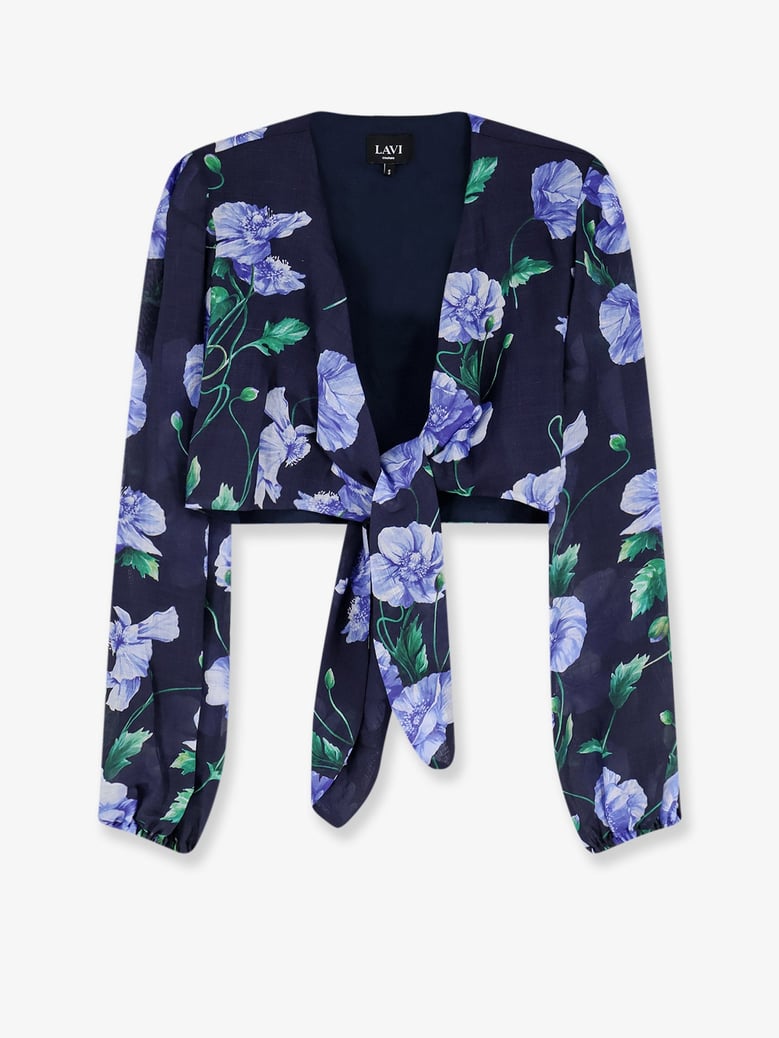 shirt cactus ramie blue by Selfnex