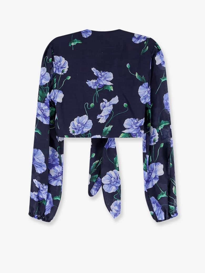 shirt cactus ramie blue by Selfnex