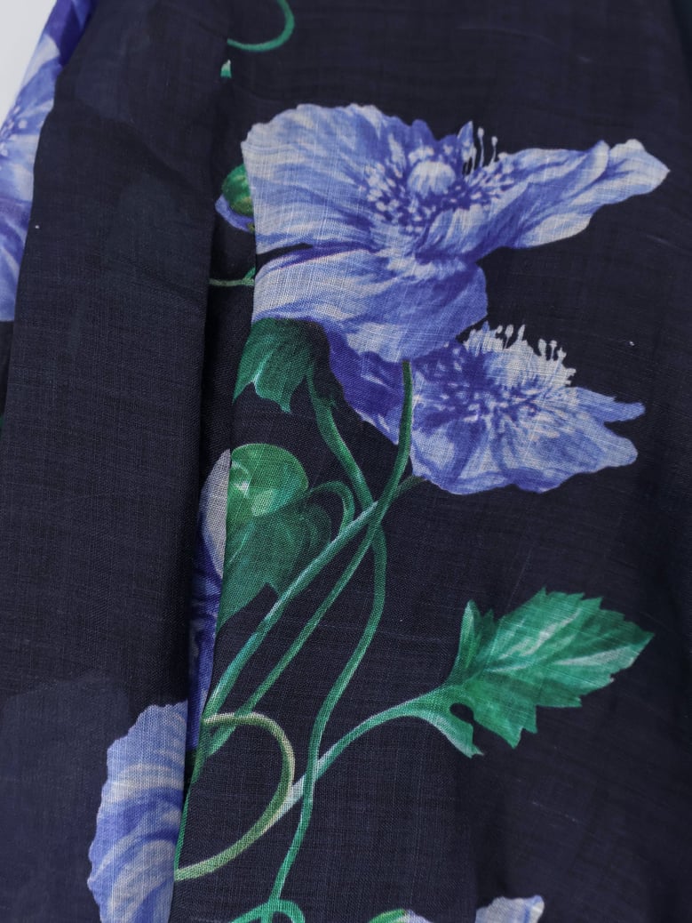 shirt cactus ramie blue by Selfnex