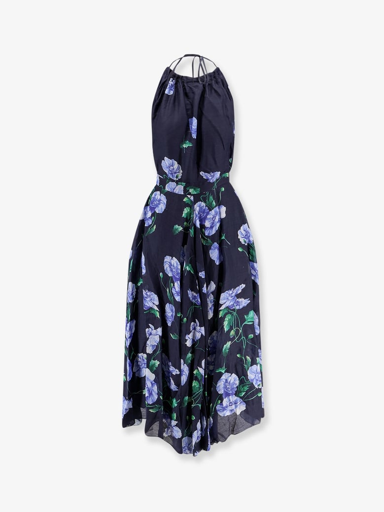 dress plumeria ramie blue by Selfnex