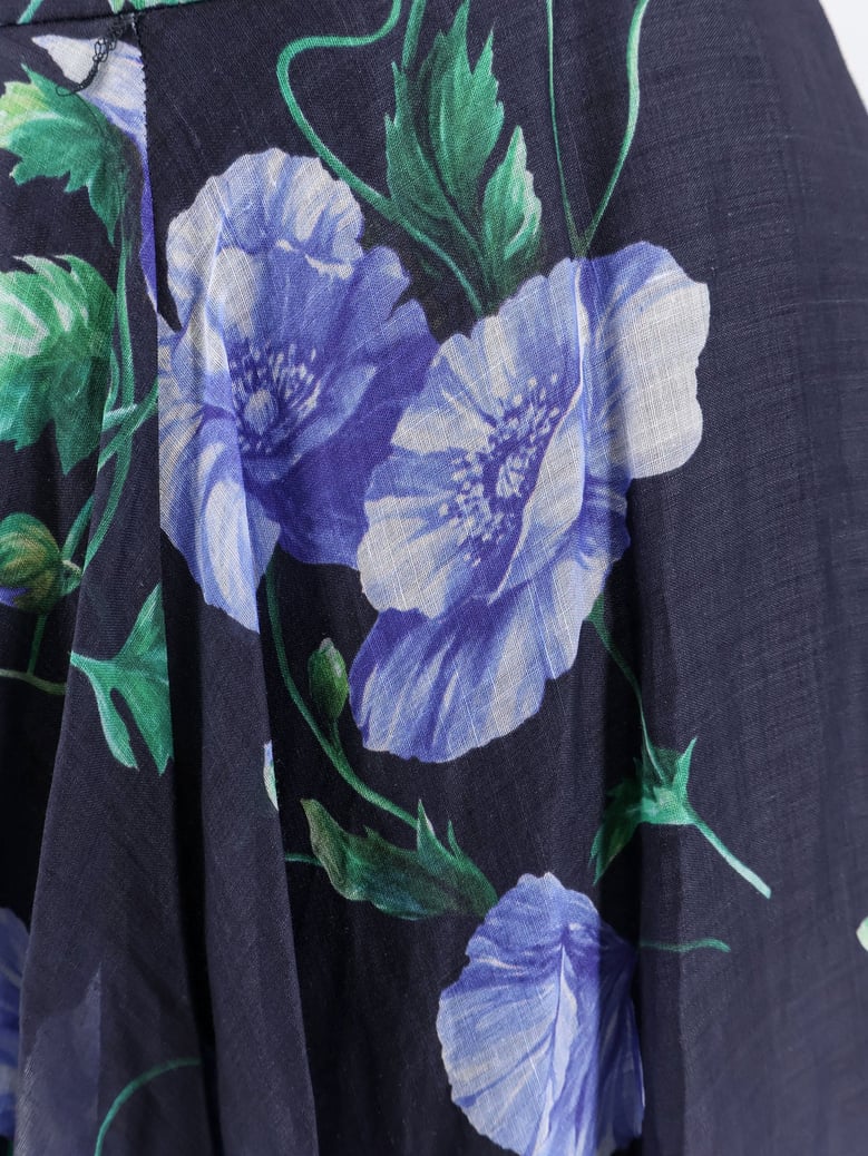 dress plumeria ramie blue by Selfnex