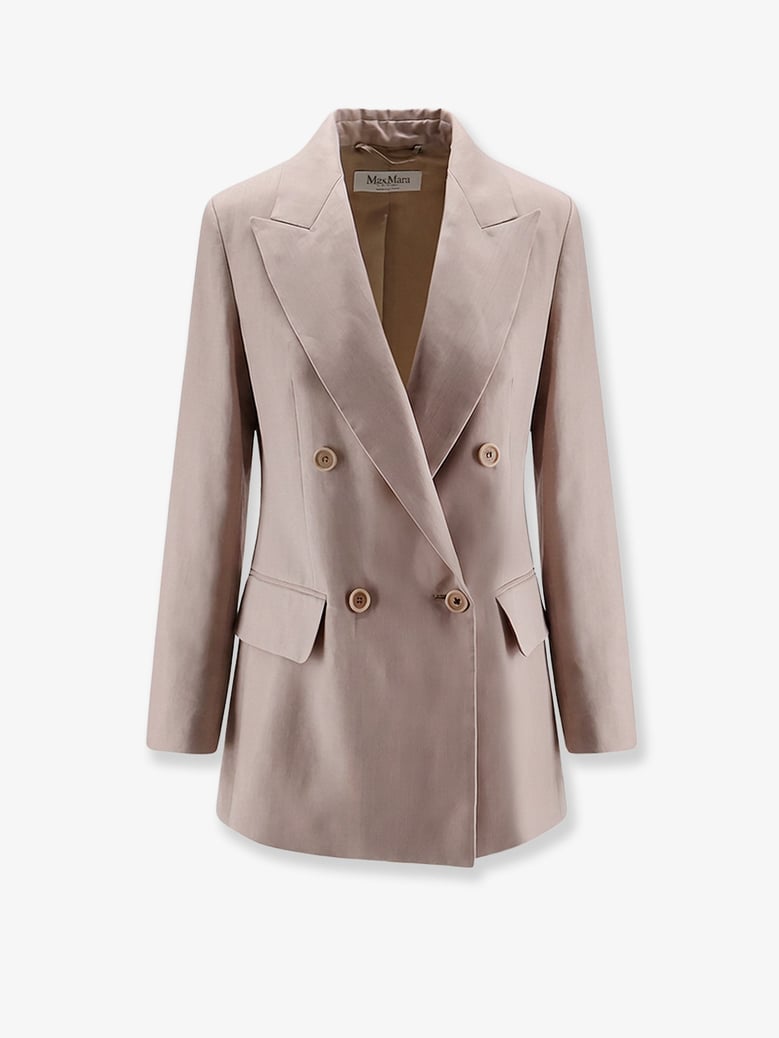 silk blazer pink by Selfnex