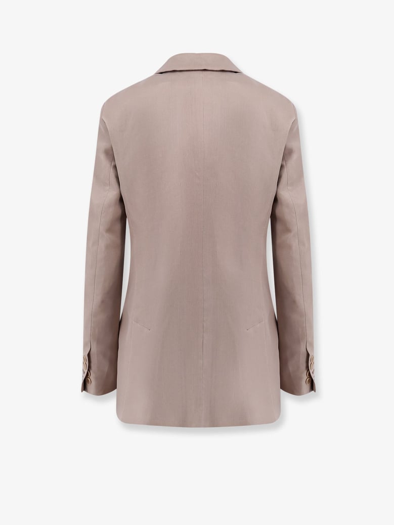 silk blazer pink by Selfnex
