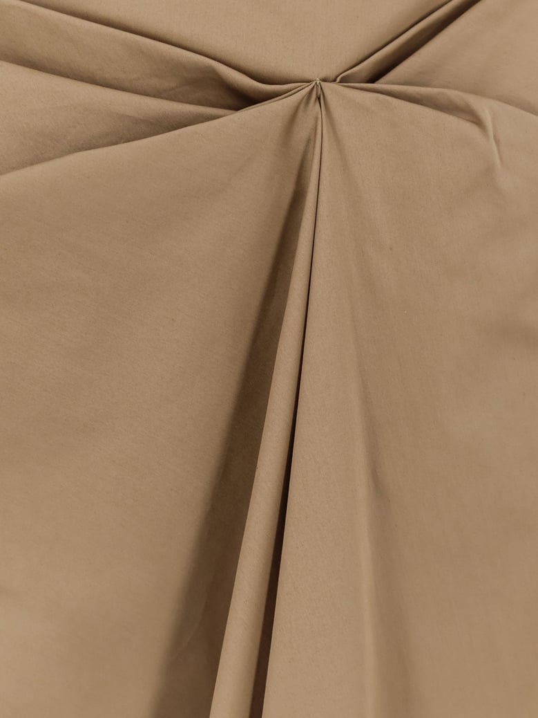 cotton blend skirt brown by Selfnex