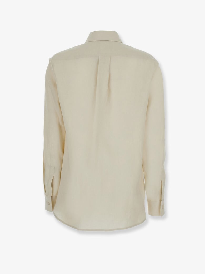 shirt vissuto linen beige by Selfnex