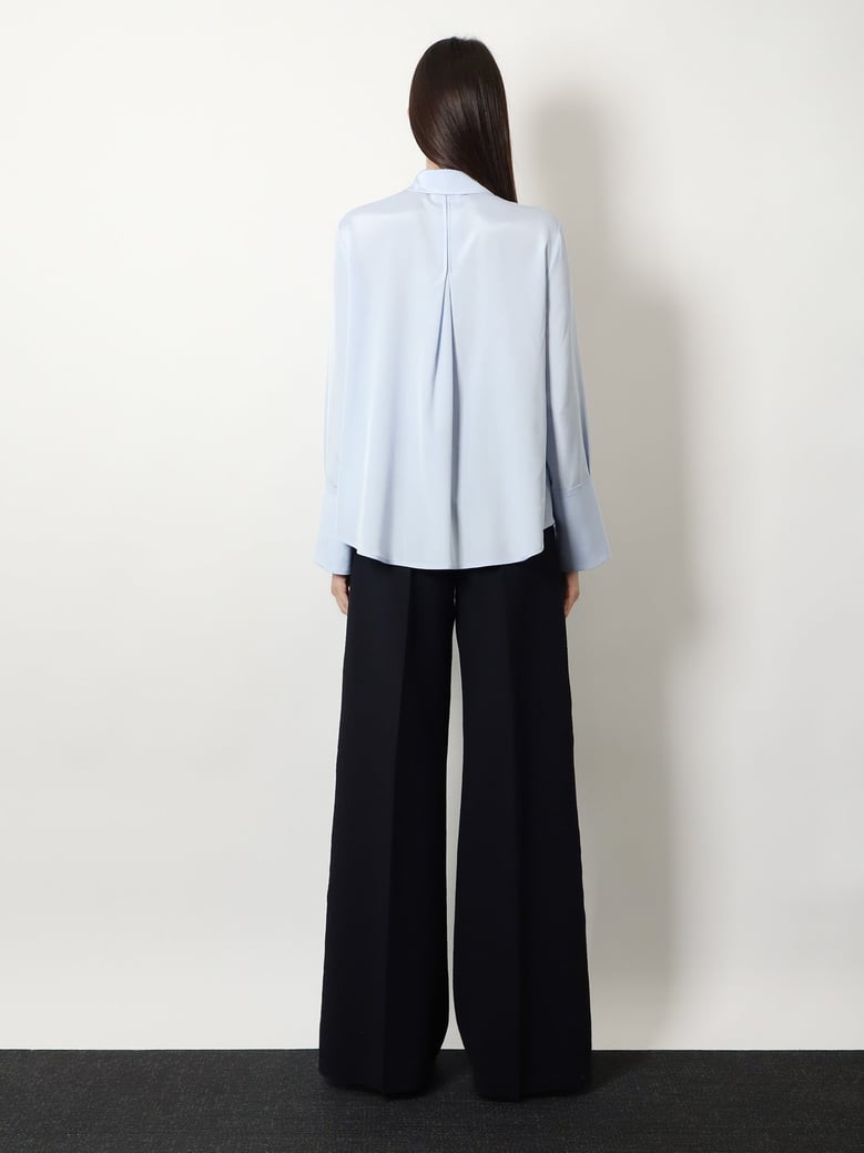 shirt mxpvoliera stretch silk blue by Selfnex
