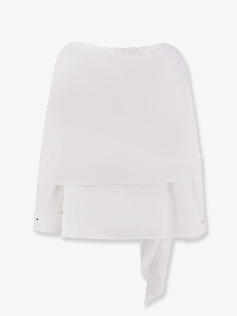 cotton shirt mxmcurvone white by Selfnex