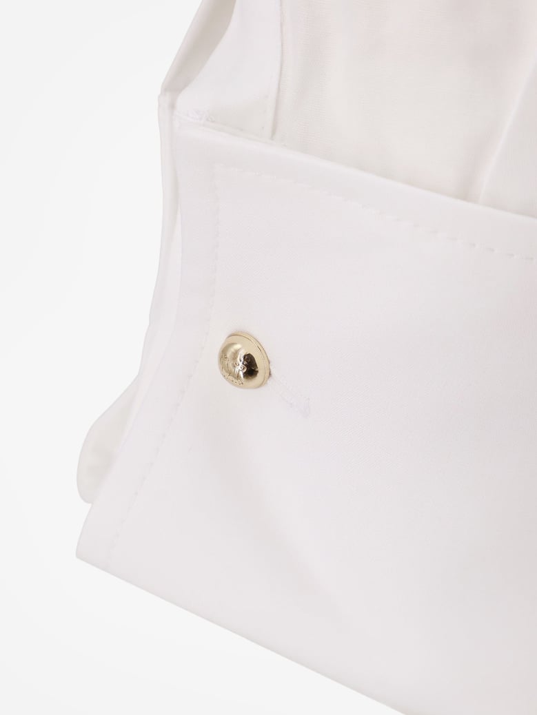 cotton shirt mxmcurvone white by Selfnex