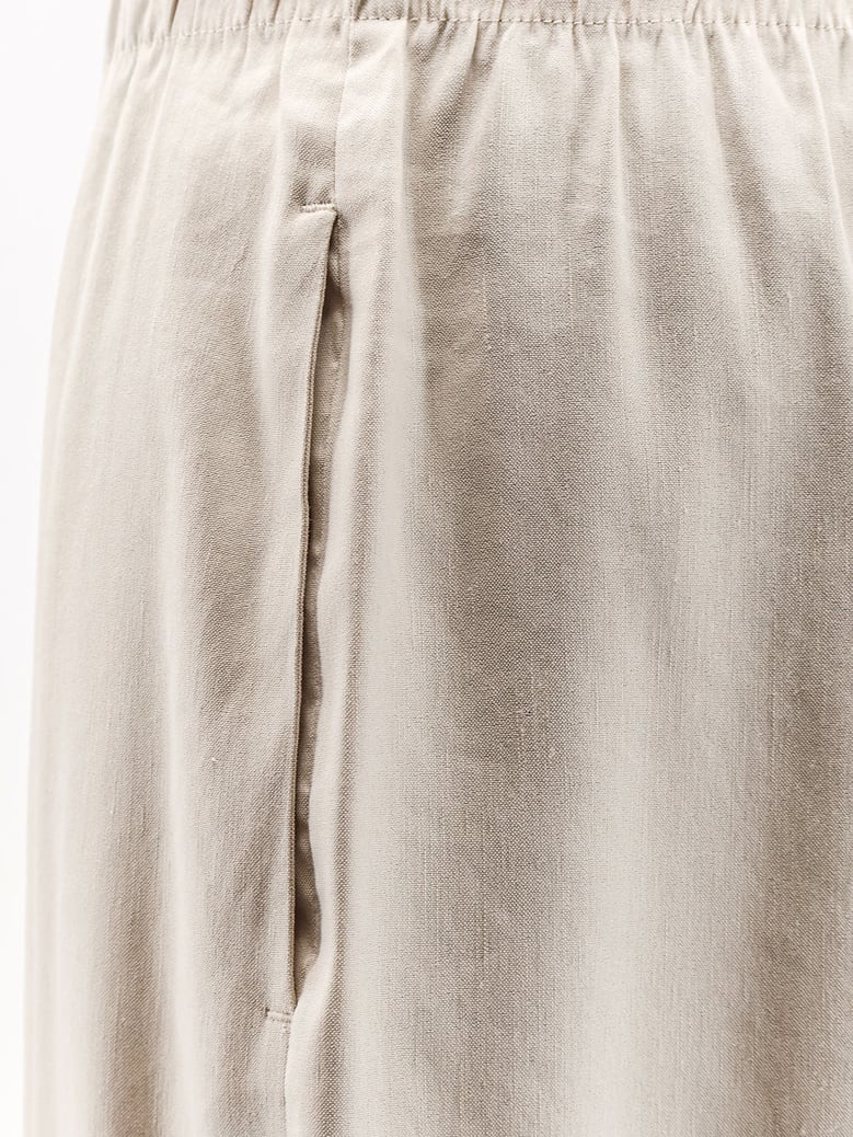 trousers mxpdestino beige linen-viscose by Selfnex