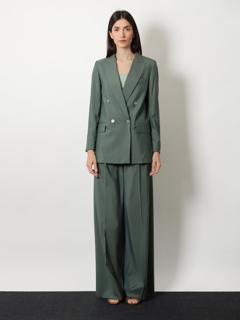 virgin wool and silk trousers by Selfnex