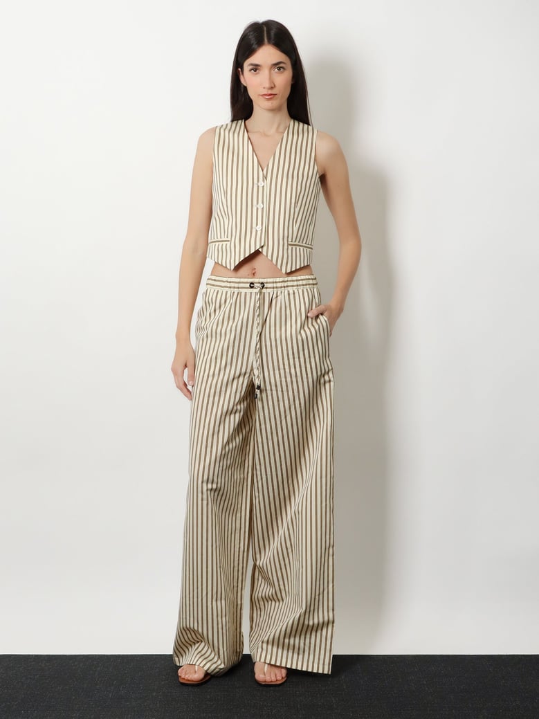 cotton and silk trousers by Selfnex