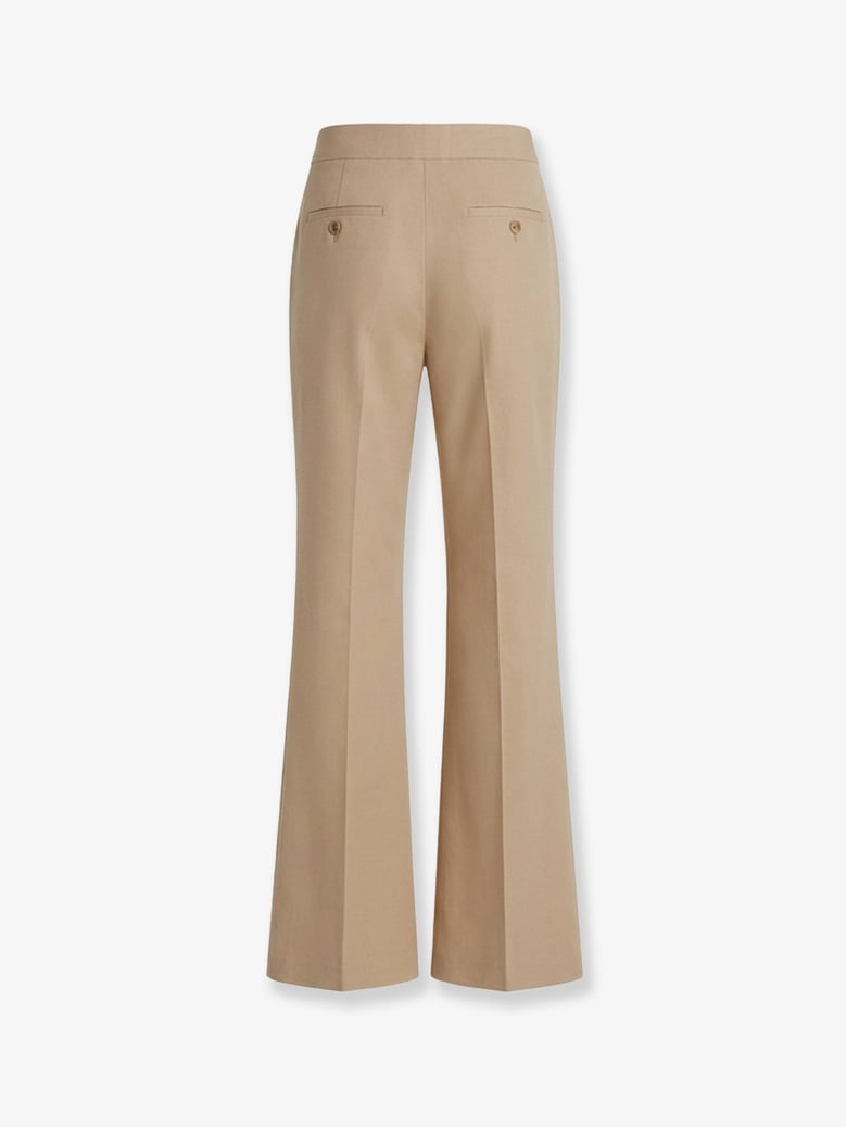 linen trousers beige by Selfnex