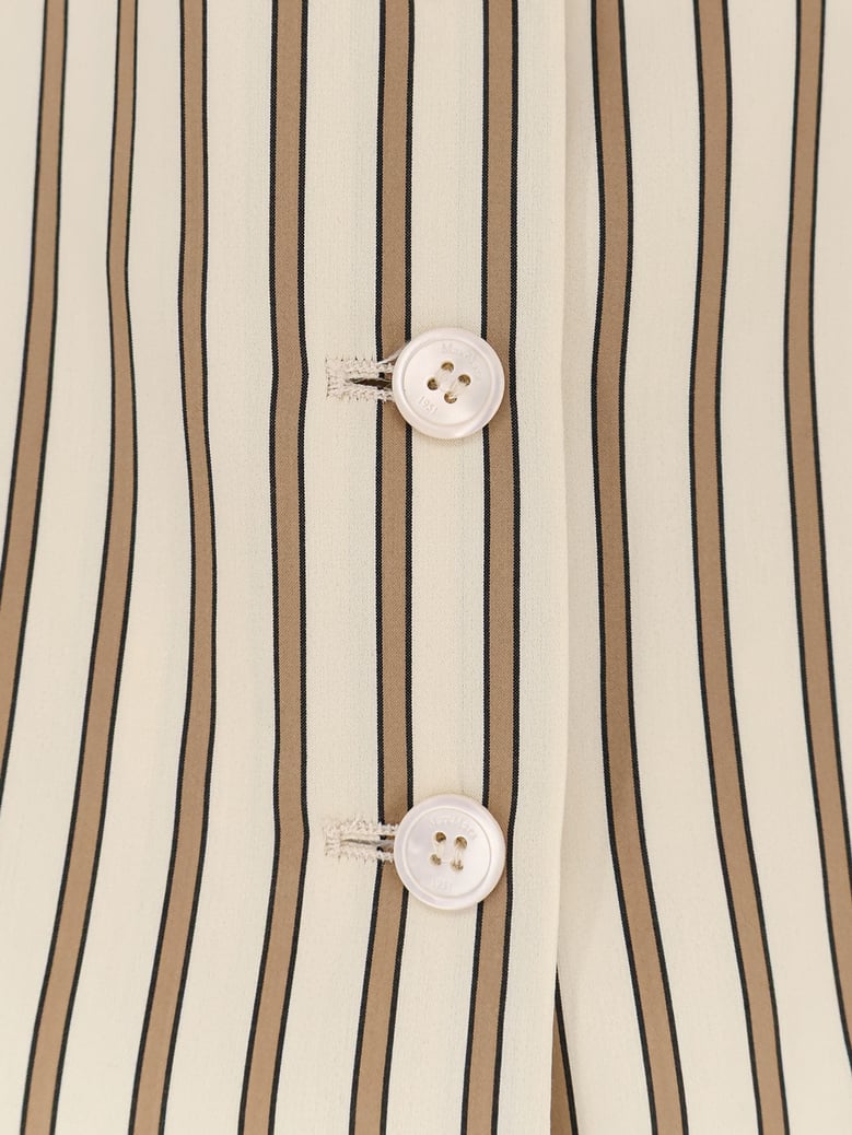 vest striped cotton-silk beige by Selfnex