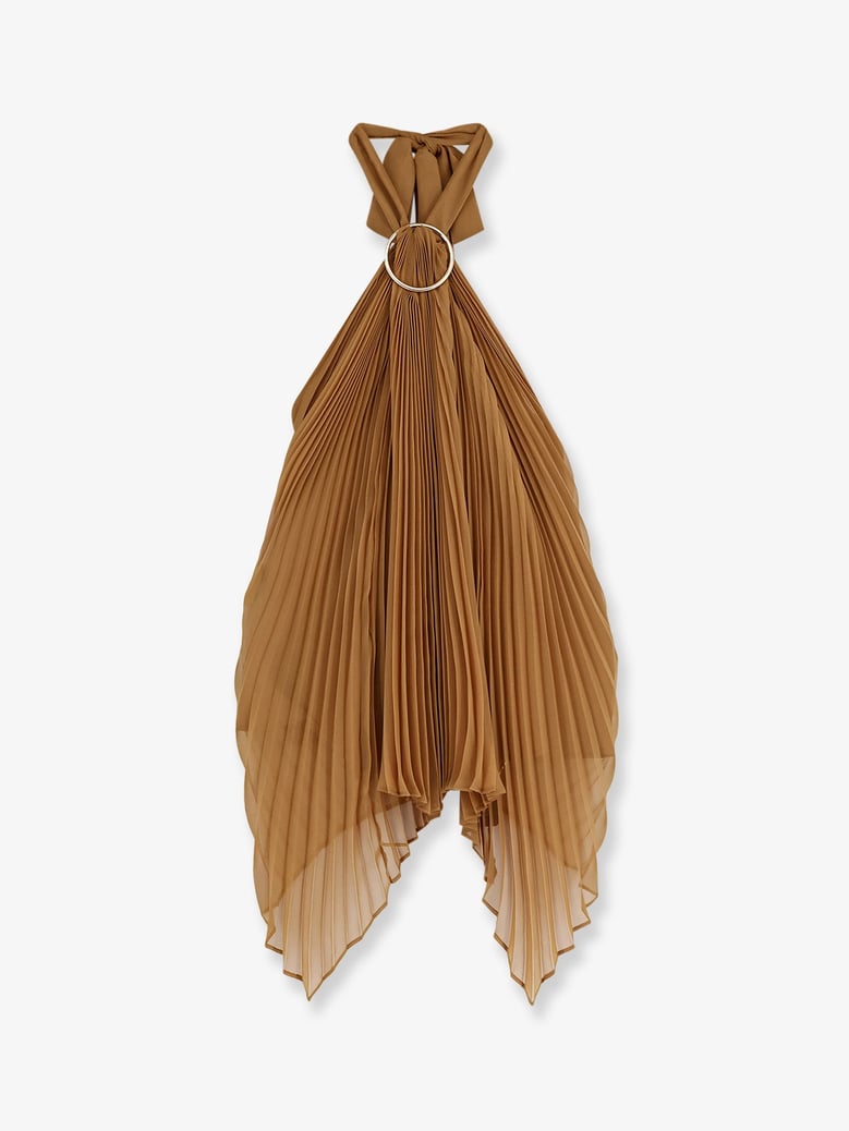 pleated top mxevalzer brown by Selfnex