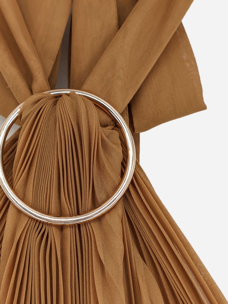 pleated top mxevalzer brown by Selfnex