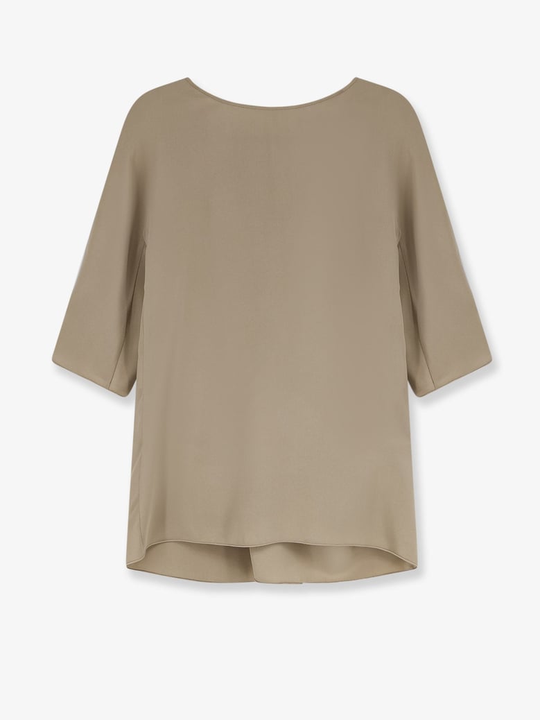 silk top beige by Selfnex