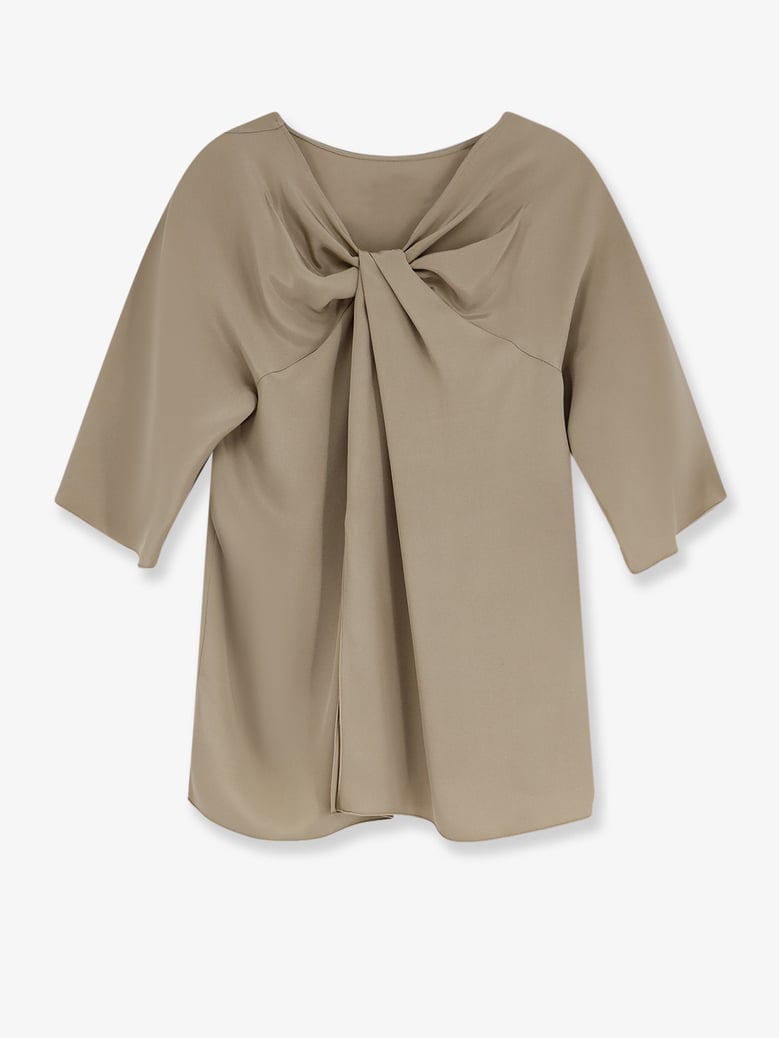 silk top beige by Selfnex