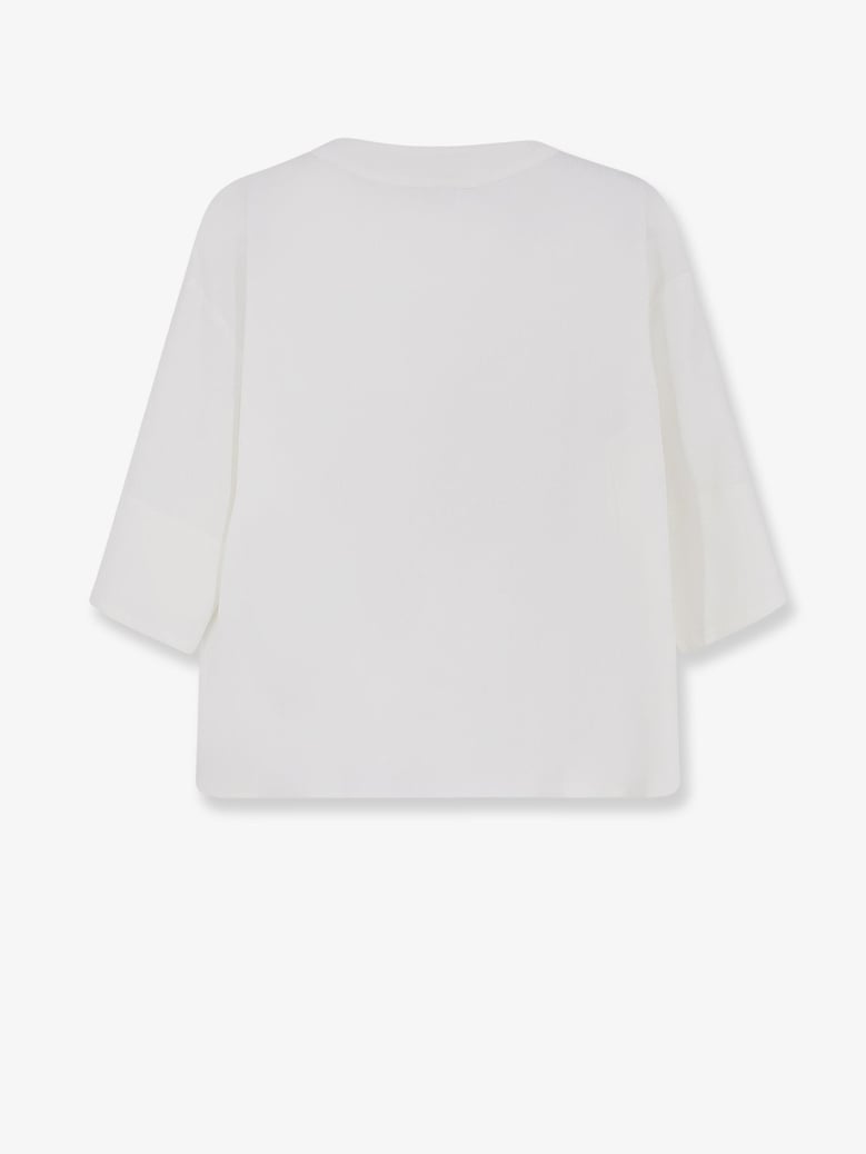 shirt linen-blend white by Selfnex