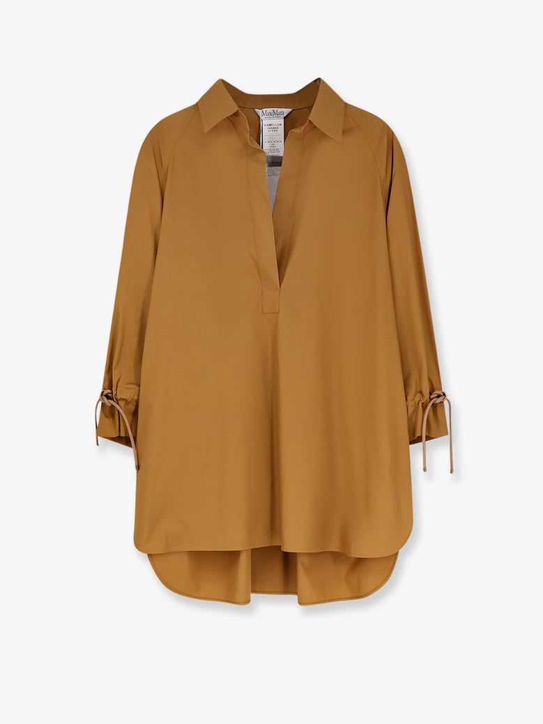 cotton shirt brown by Selfnex