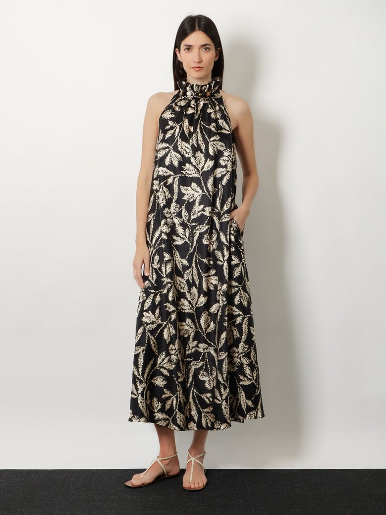 dress mxmcartone silk black by Selfnex
