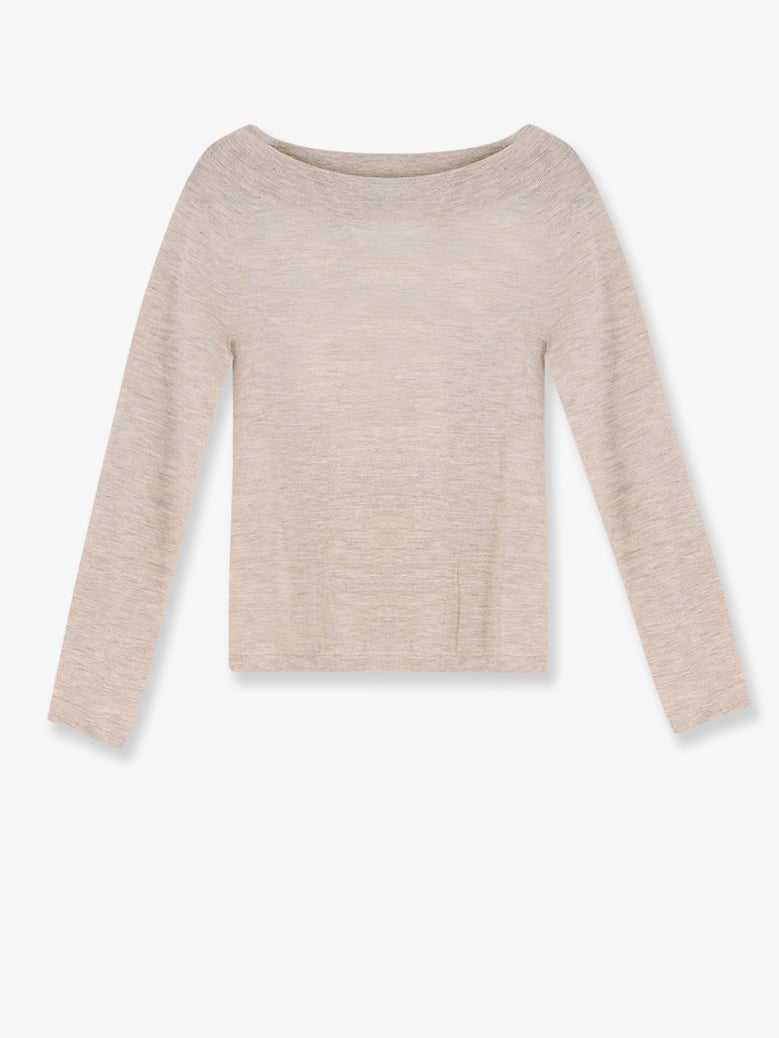 cashmere sweater with removable band by Selfnex