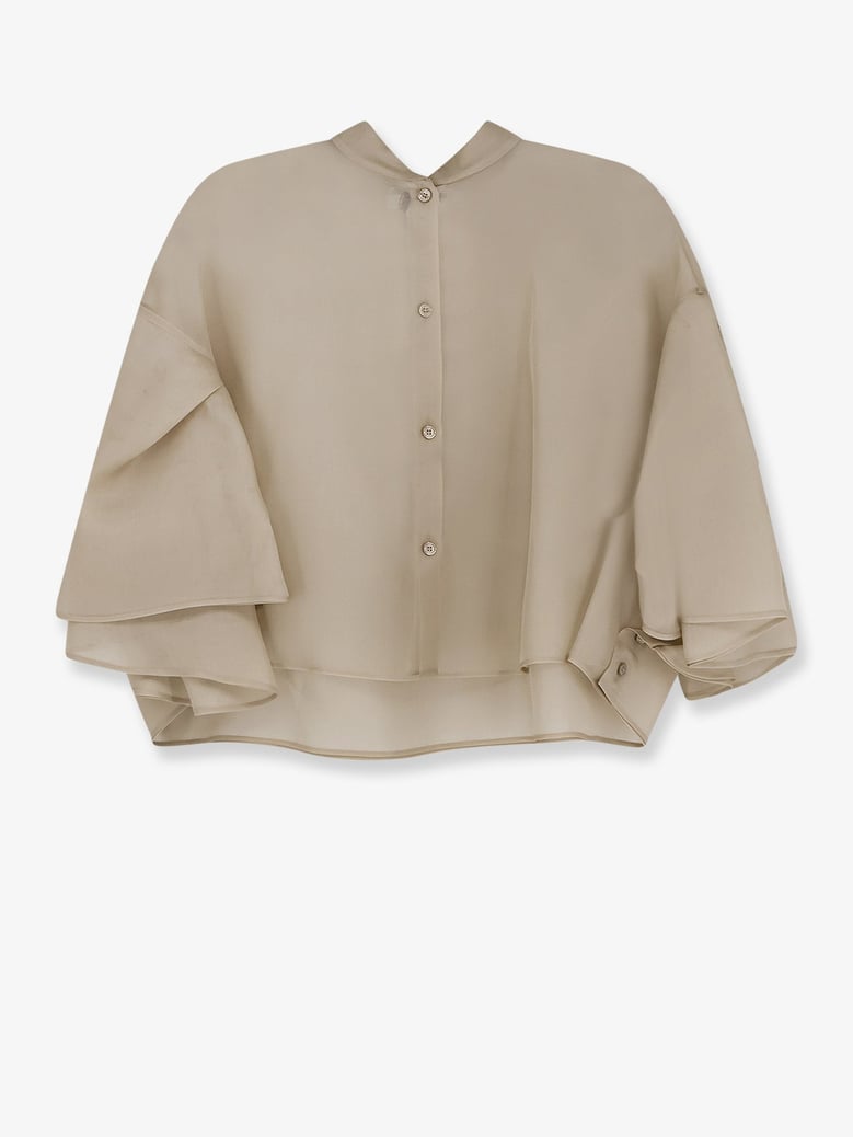 silk shirt mxadonna beige by Selfnex