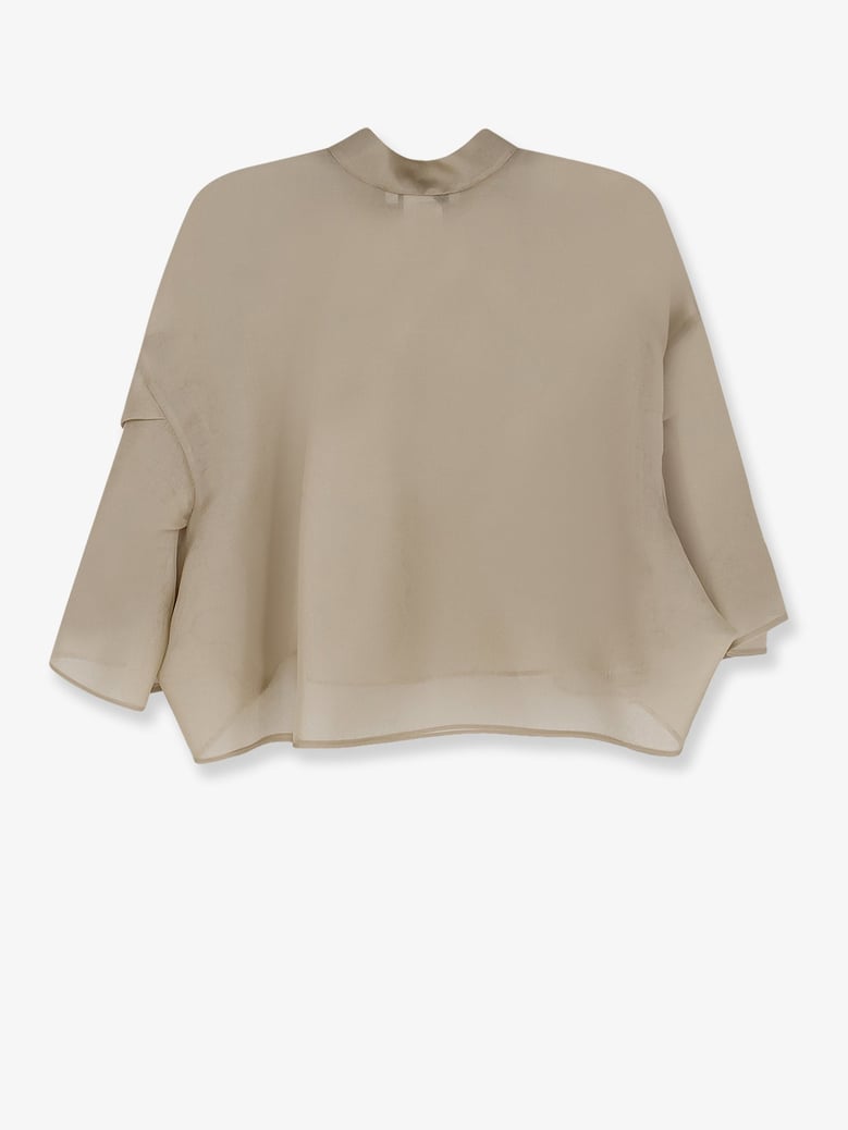 silk shirt mxadonna beige by Selfnex