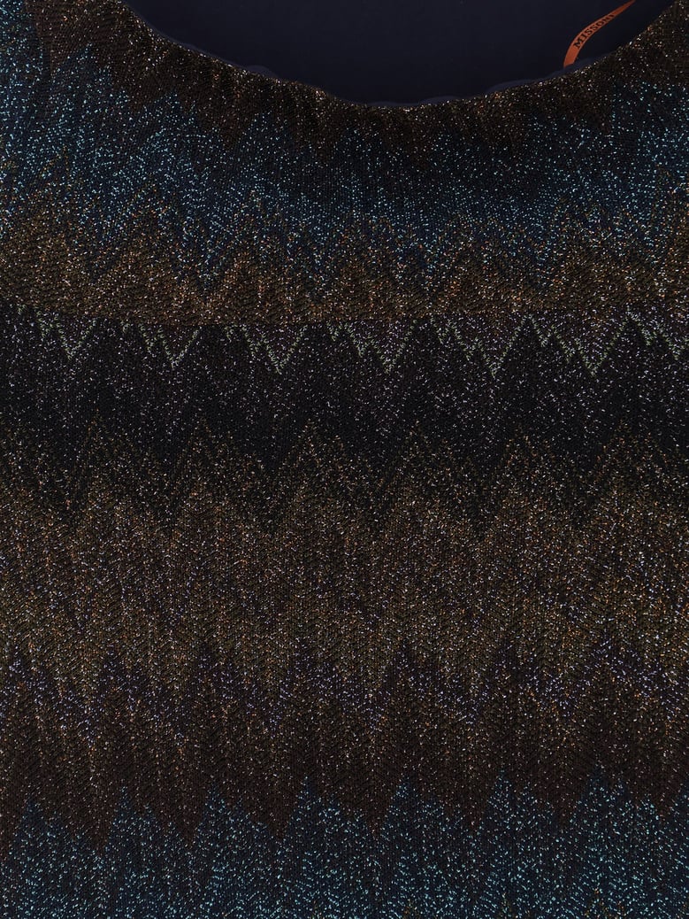 viscose and metallic fiber dress by Selfnex