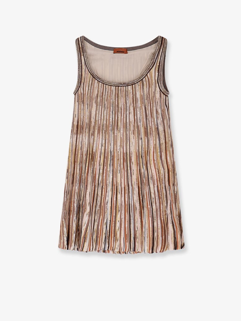 short viscose blend dress with sequins by Selfnex