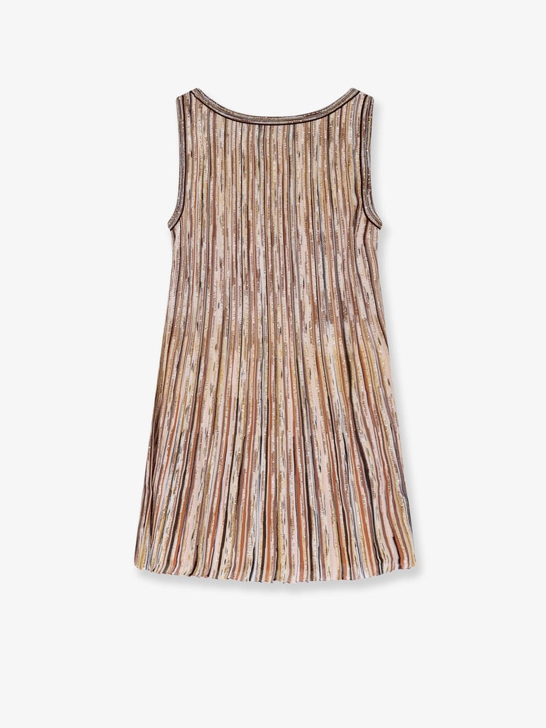short viscose blend dress with sequins by Selfnex