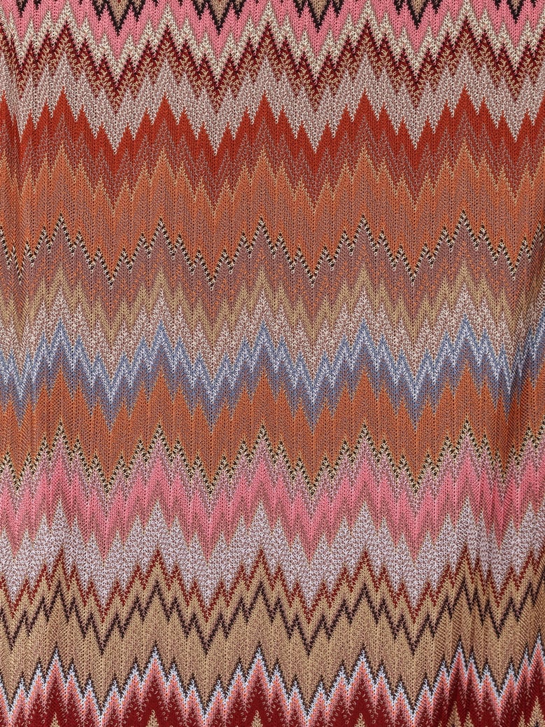 short viscose dress with chevron pattern by Selfnex