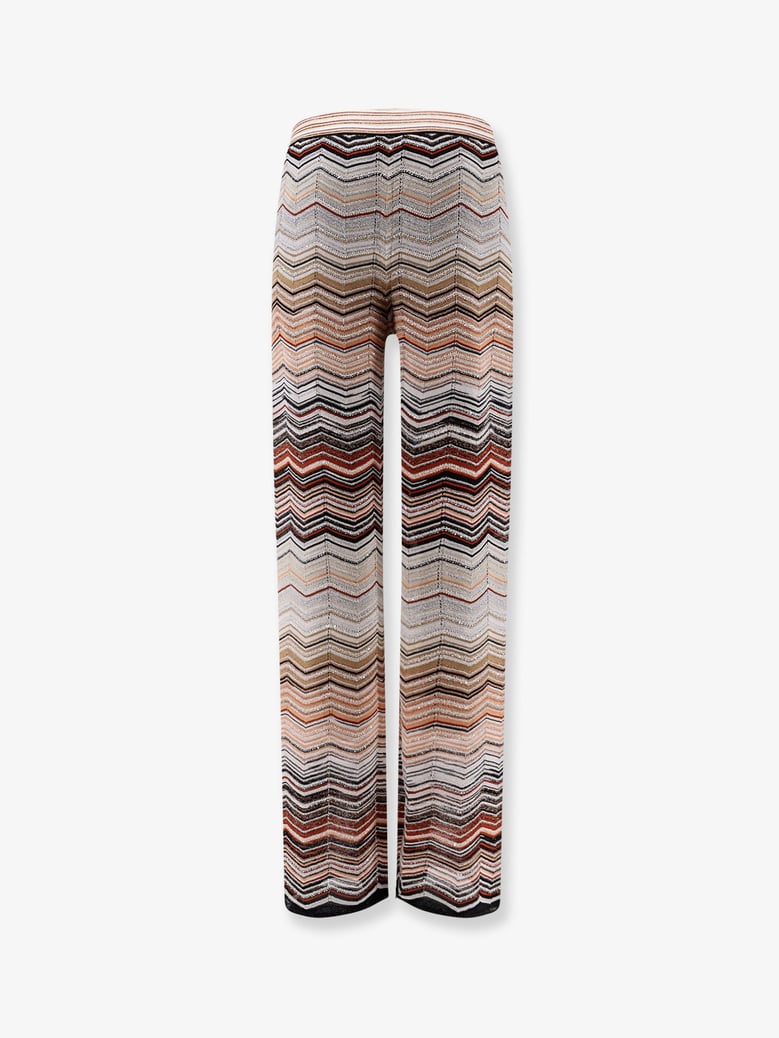 viscose trousers with laminated chevron pattern by Selfnex