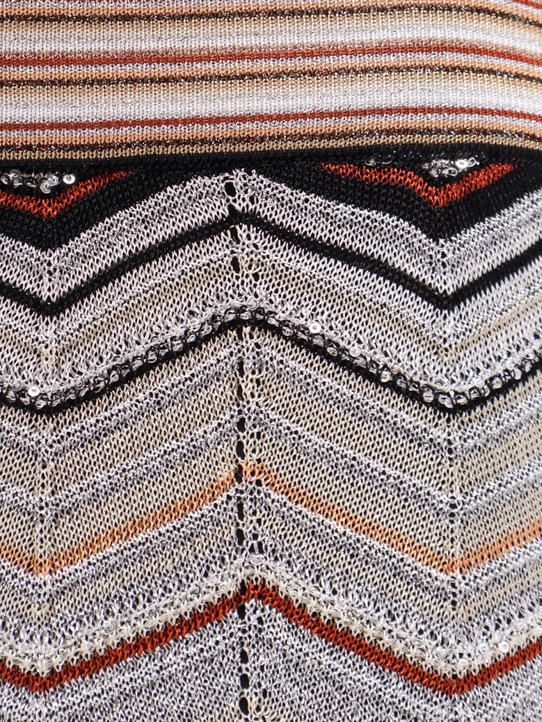 viscose trousers with laminated chevron pattern by Selfnex