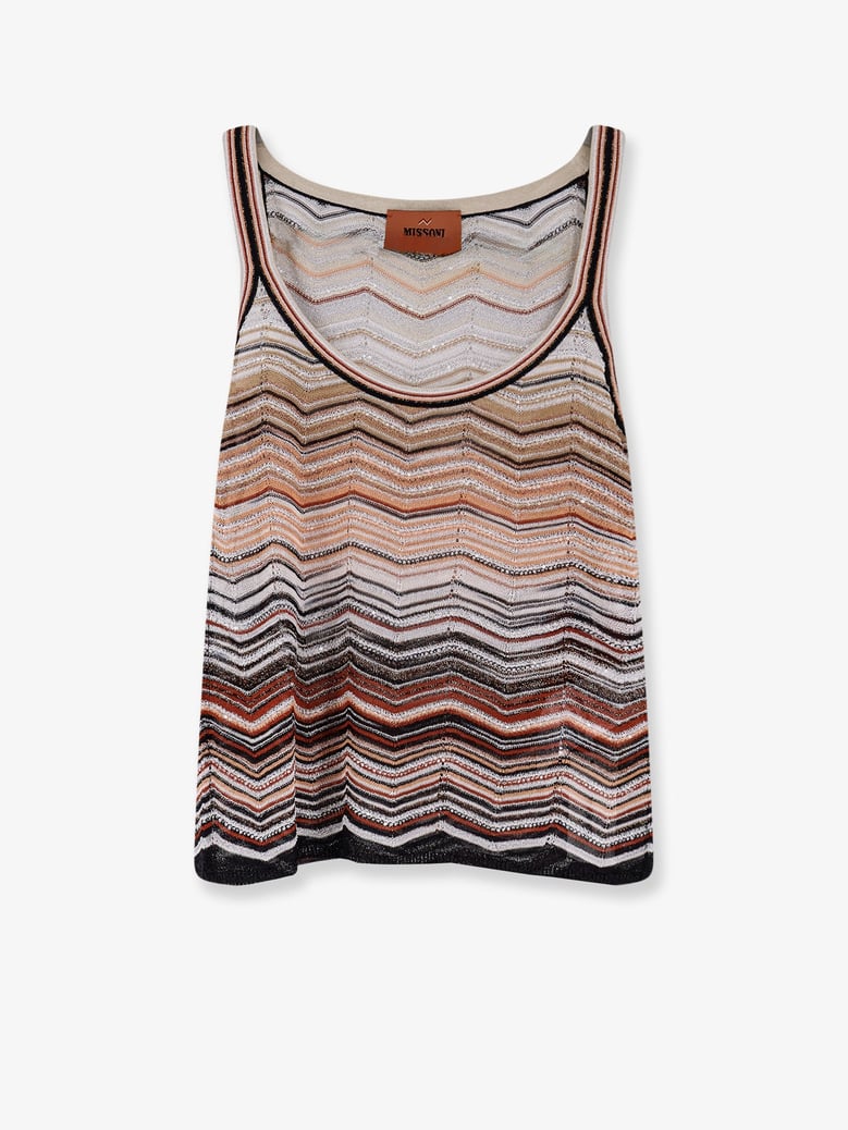 viscose tank top with chevron pattern by Selfnex