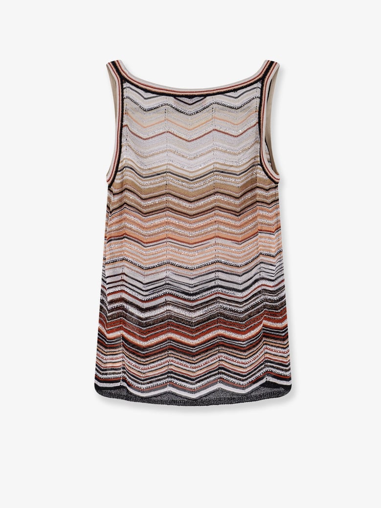 viscose tank top with chevron pattern by Selfnex
