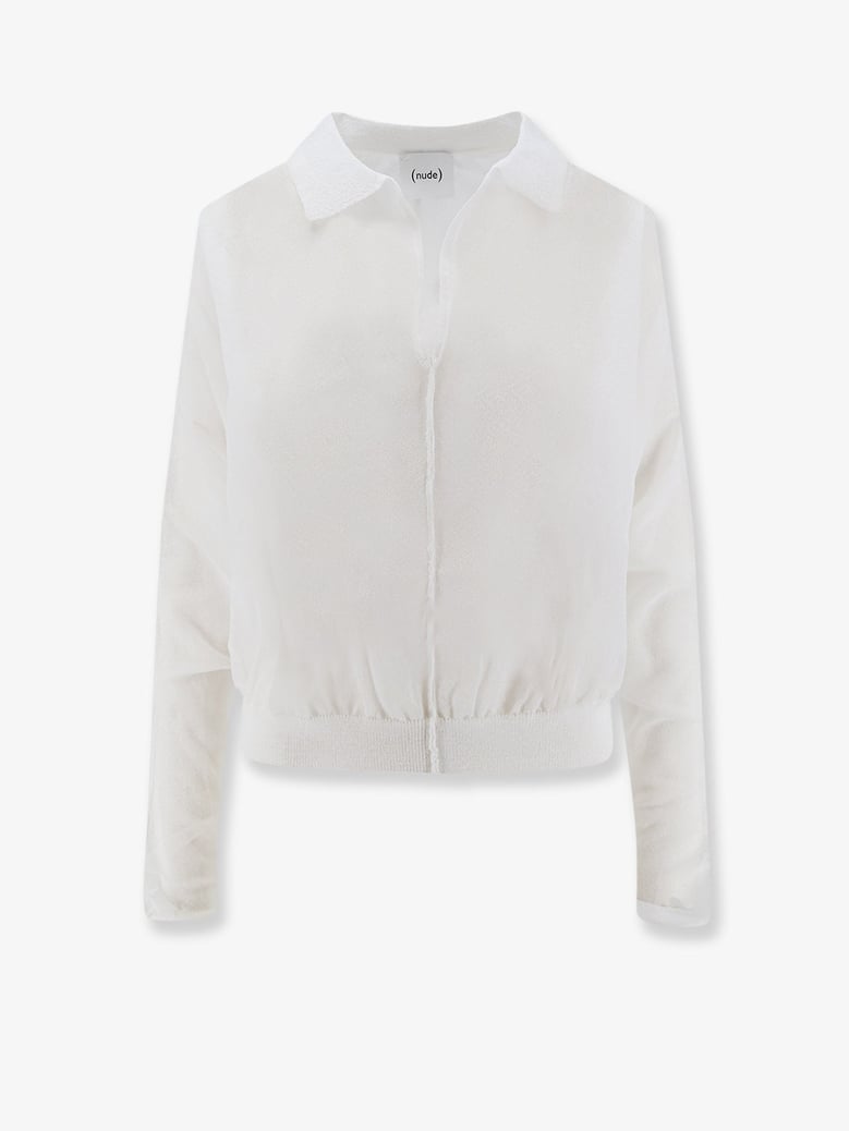 polo shirt white by Selfnex