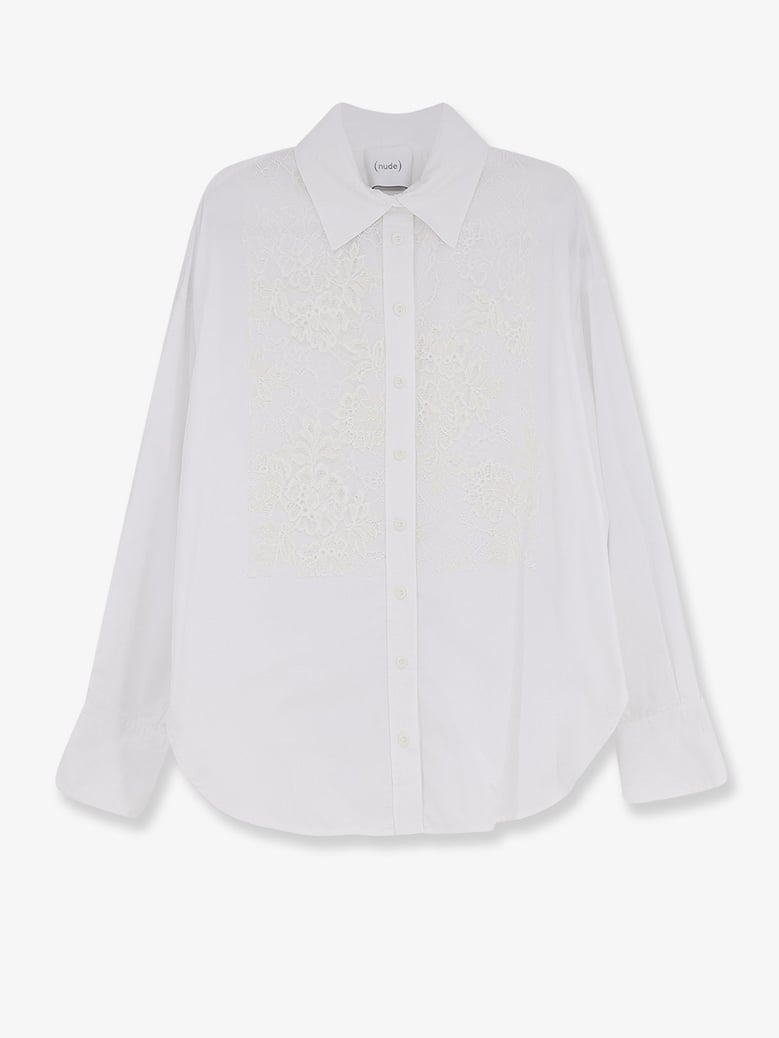 cotton shirt white by Selfnex