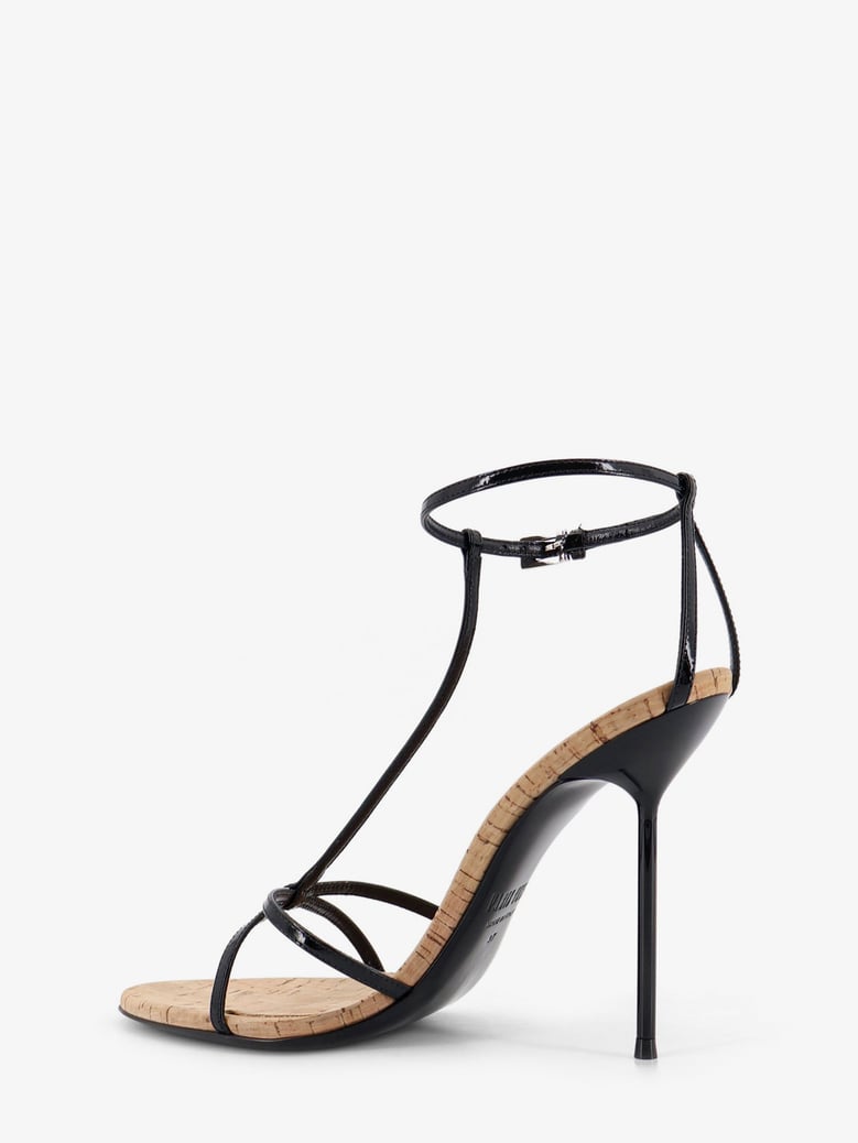 sandals lidia black leather/cork by Selfnex