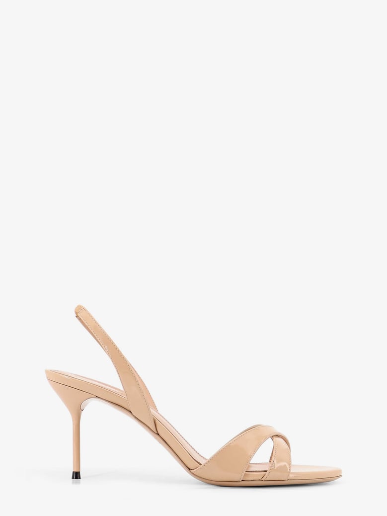 sandals lidia beige patent leather by Selfnex