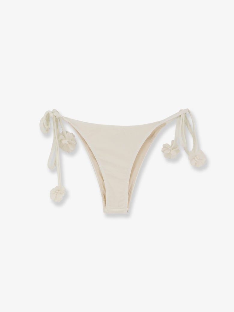 nylon bikini bottoms with floral detail by Selfnex